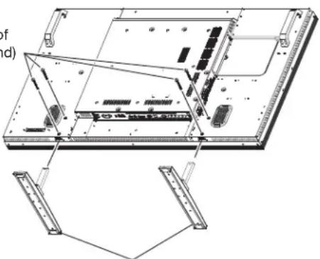 MITSUBISHI M551ID3250 - How to install the stands - 2
