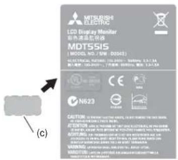 MITSUBISHI M551ID3450 - CAUTION: - 2