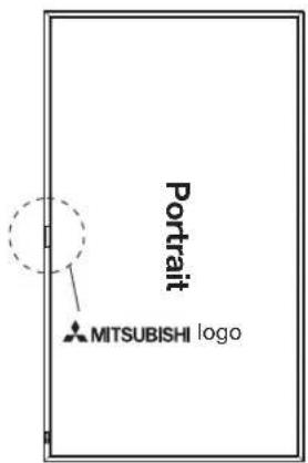 MITSUBISHI M551ID3450 - Installation in the portrait position - 5