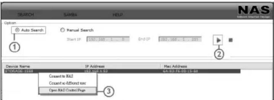 Kraun KR.QE - Ricerca e impostazione NAS tramite SyncQuick™ NAS Manager: - 1