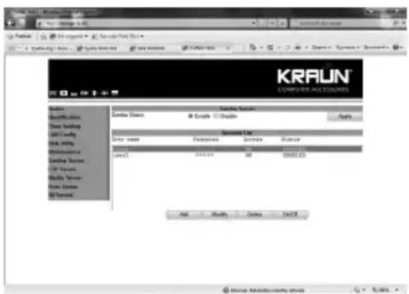 Kraun KR.QE - SAMBA szerver - 1