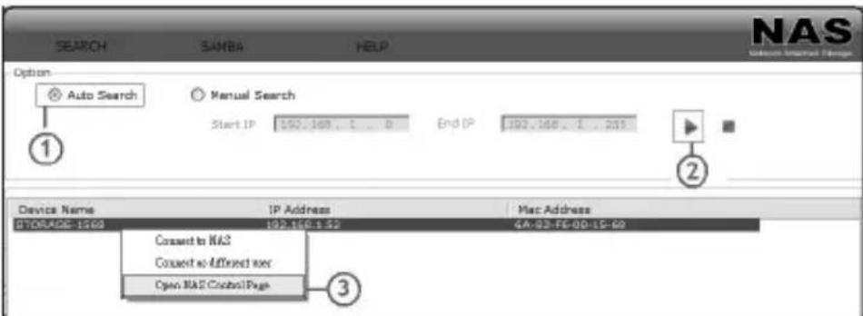 Kraun KR.QE - Wyszukiwanie i instalacja NAS przy pomocy managera SyncQuick™ NAS: - 1