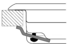 SCHOLTES TV 640 GHWH - Schema di fissaggio dei ganci - 1