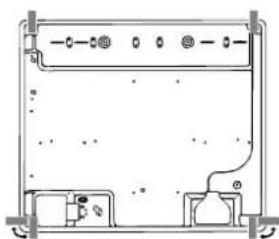 SCHOLTES TV 640 GHWH - Schema voor de bevestiging van de haken - 4