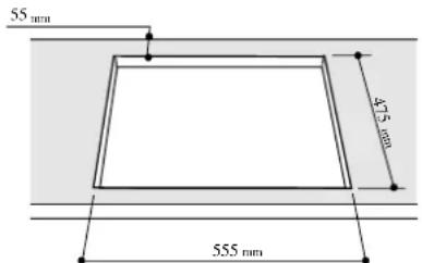 55 mm 47.5 mm 555 mm
