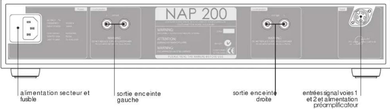 NAIM NAP 155 XS - Câbles et prises d'enceintes - 1