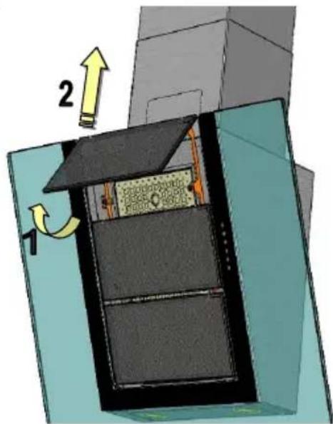 V-ZUG Vertica - Vetfilter demonteren / reinigen - 1