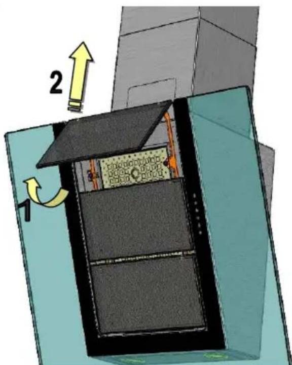 V-ZUG Vertica - Fettfilter ausbauen / reinigen - 1