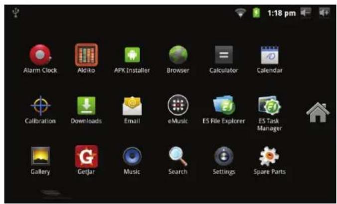 COBY Kyros MID7015B - A propos des applications - 1