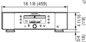 MARANTZ SA7S1 - ■ Dimensions (appareil : pouce (mm)) - 2