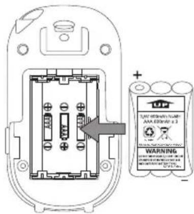 TOPCOM Babytalker 1020 - Carga de las pilas recargables en la unidad de los padres - 2