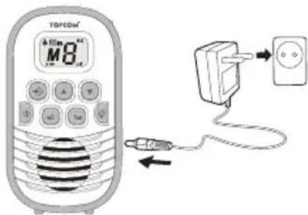 TOPCOM Babytalker 1020 - Chargement des piles de l'unité parents - 1