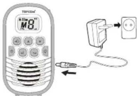TOPCOM Babytalker 1020 - Charging batteries in the parents' unit - 3