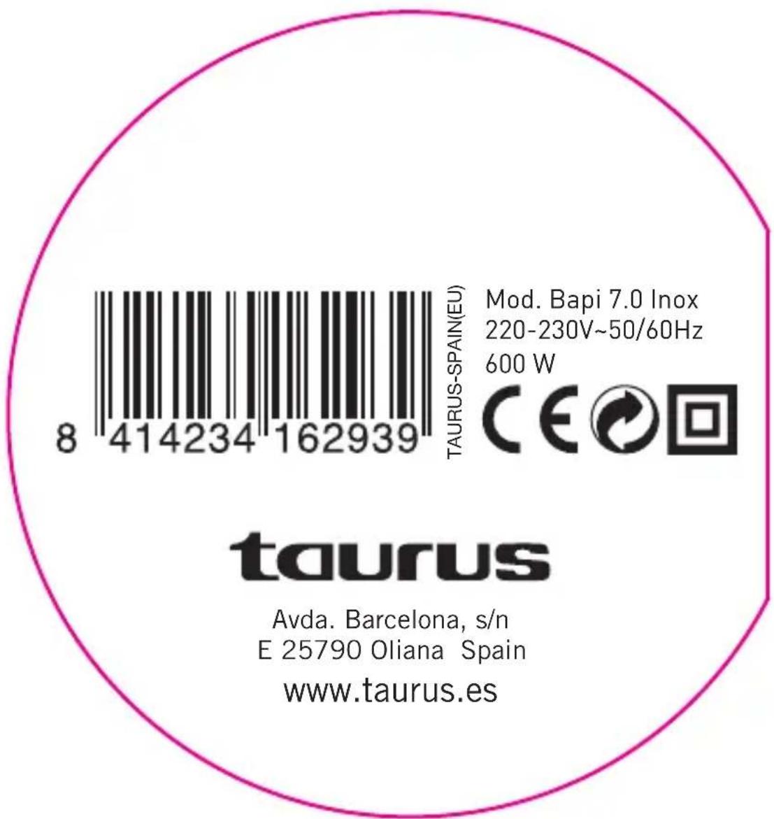 TAURUS Bapi 7.0 Capsule - OPicar carne - 2