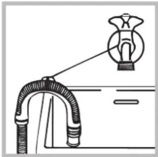 HOTPOINT-ARISTON ECOT6F 1291 (EU) - Raccordement du tuyau de vidange - 2