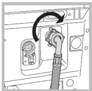 HOTPOINT-ARISTON ECOT6F 1291 (EU) - Raccordement du tuyau d'arrivée de l'eau - 2