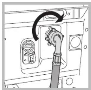 HOTPOINT-ARISTON ECOT6F 1291 (EU) - Connecting the water inlet hose - 2