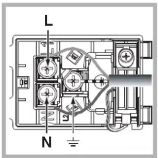 HOTPOINT-ARISTON FK 892 EJ P. 20 XHA - Montage du câble d'alimentation - 2