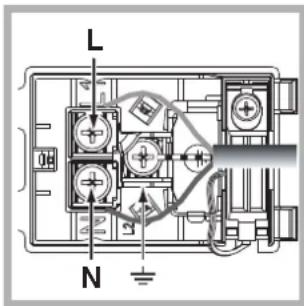 HOTPOINT-ARISTON FK 892 EJ P. 20 XHA - Montaje del cable de alimentacion electrica - 2