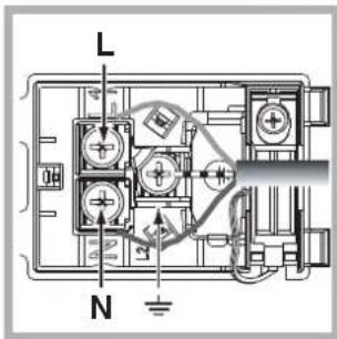 HOTPOINT-ARISTON FK 892 EJ P. 20 XHA - Fitting the power supply cable - 2
