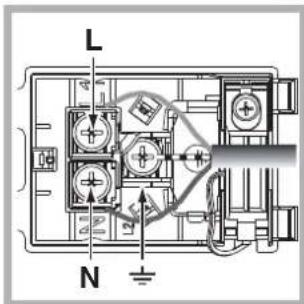 HOTPOINT-ARISTON FK 89E C XHA - Fitting the power supply cable - 2