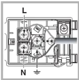 HOTPOINT-ARISTON FKQ 992 EJ. 20 (K)HA - Montaje del cable de alimentacion electrica - 2