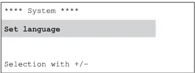 KATHREIN UFG 300 - Setting the language - 1