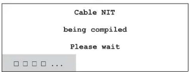 KATHREIN UFG 300 - Compiling the cable NIT, switching the cable NIT on and off - 2