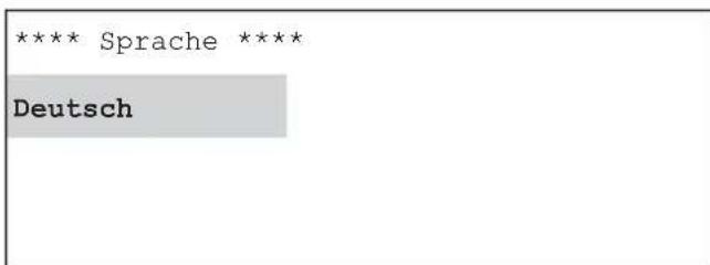 KATHREIN UFG 300 - Einstellung der Sprache - 2