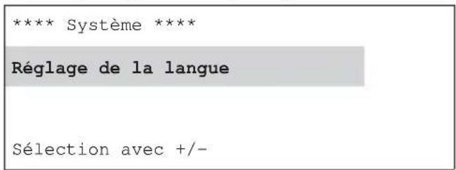 KATHREIN UFG 300 - Réglage de la langue - 1