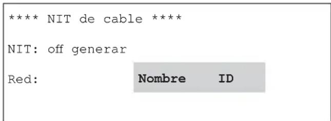 KATHREIN UFG 300 - Ajustes para tener la NIT de cable - 2