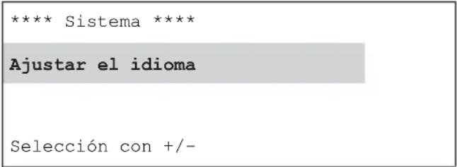 KATHREIN UFG 300 - Ajuste del idioma - 1