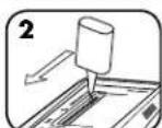 FELLOWES Powershred 69Cb - SUIVEZ LA PROCEDURE DE LUBRIFICATION PLUS BAS ET REPÉTEZ-LA DEUX FOIS - 2
