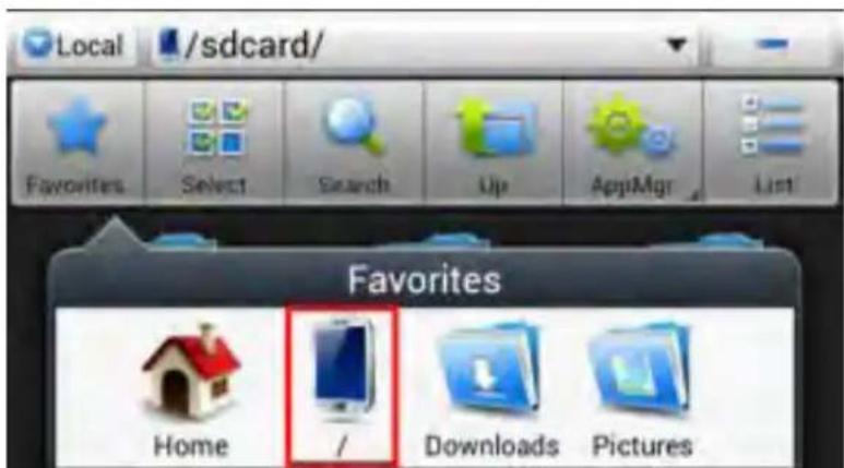 Yarvik Novo Compact SMP35100 - Access your MicroSD card or USB drive in ES File Explorer - 1