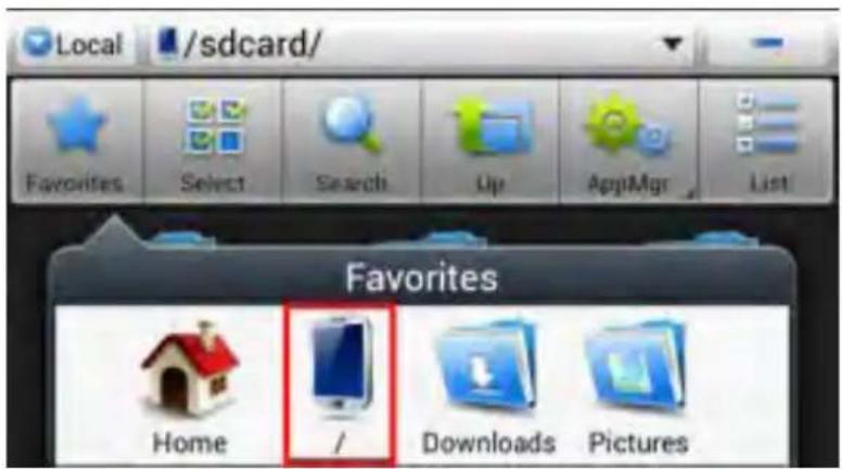 Yarvik Novo Compact SMP35100 - Access your MicroSD card or USB drive in ES File Explorer - 1
