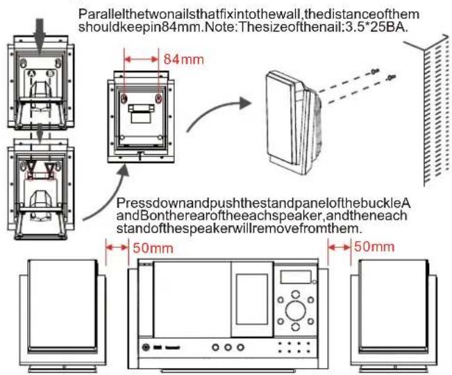 Sunstech LCXUM500iPod - Fixing the whole set of the unit on the wall - 1