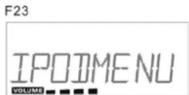 Sunstech LCXUM500iPod - Durante l'unità in modalità menu iPod: - 1