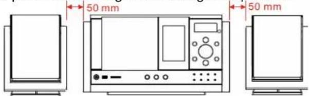 Sunstech LCXUM500iPod - Schema di montaggio dell'unità e dell'altoparlante - 3