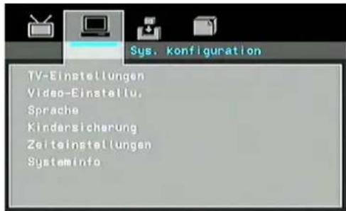 SEG VP118 - System Config (Systemeinstellungen) - 1