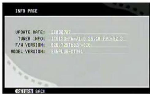 SEG VP118 - System Info (Informazioni sulsystema) - 1
