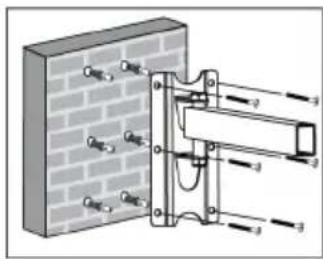 Cabstone TV EasyScope M - Etapa 1 Instalação na parede: - 1