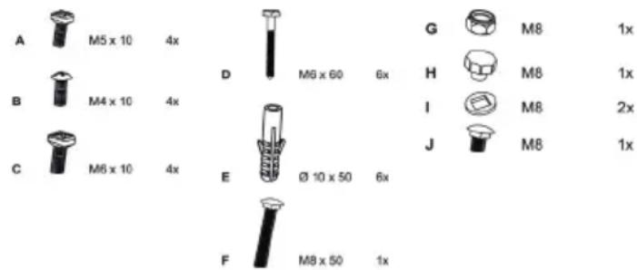 Cabstone TV EasyScope M - Conteudo da embalagem: - 1