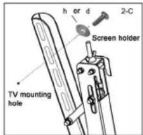 Cabstone TV EasyFlex XL - Step 2 Attaching Screen Holders to the Rear Side of the Display Screen: - 3