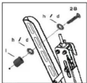 Cabstone TV EasyFlex XL - Étape 2 Fixation des porte-écran sur la face arrière de l'écran: - 2