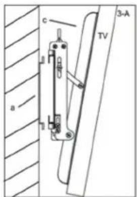 Cabstone TV EasyFlex XL - Steg 3 Upphakning: - 1