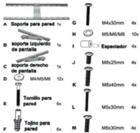 Cabstone TV EasyFlex XL - Piezas contenidas en el embalaje: - 1