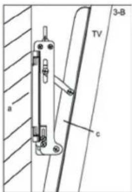 Cabstone TV EasyFlex XL - Steg 3 Upphakning: - 2