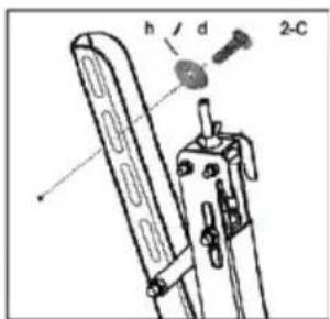 Cabstone TV EasyFlex XL - Étape 2 Fixation des porte-écran sur la face arrière de l'écran: - 3