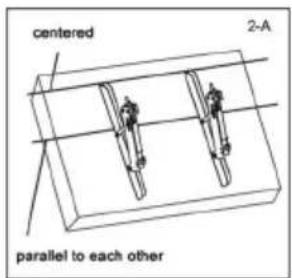 Cabstone TV EasyFlex XL - Step 2 Attaching Screen Holders to the Rear Side of the Display Screen: - 1