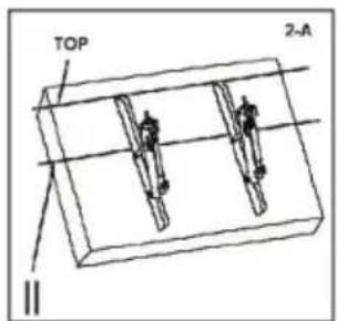 Cabstone TV EasyFlex XL - Étape 2 Fixation des porte-écran sur la face arrière de l'écran: - 1